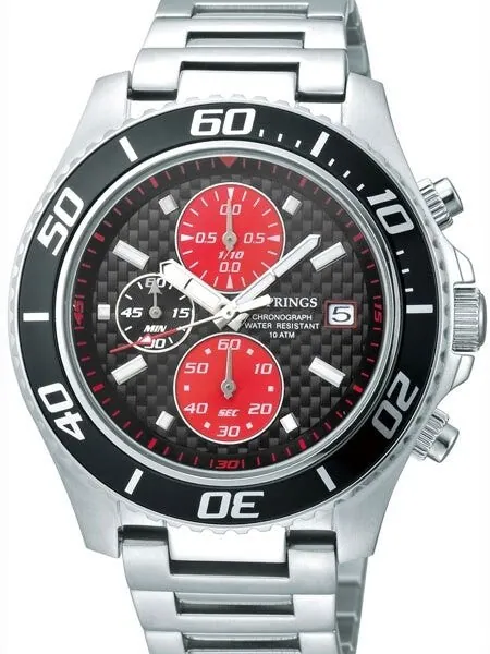 J. Springs Quartz Chronograph Watch with 60-minute Stopwatch Function and 44mm Case  #BFD071