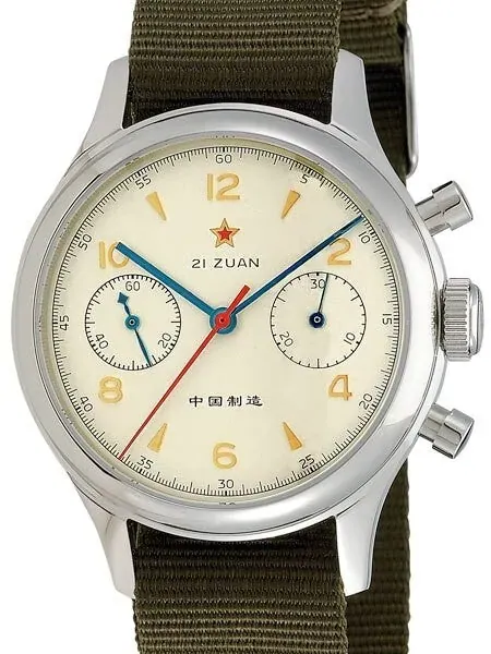 Scratch and Dent - Seagull 1963 Hand Wind Mechanical Chronograph with Sapphire Crystal #6345G-2901 14