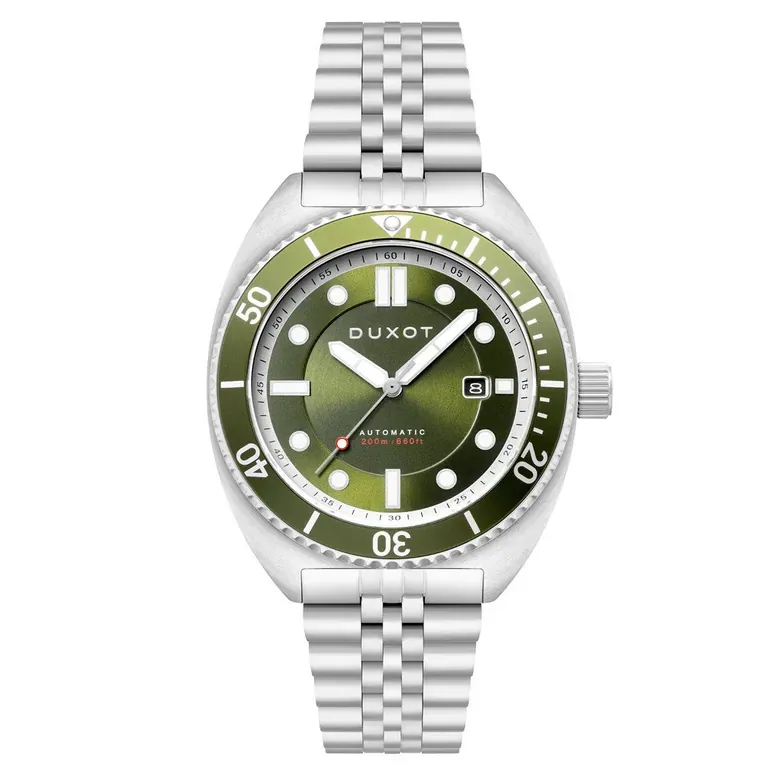 Duxot Tortuga Automatic Dive Watch with Green Dial #DX-2026-22