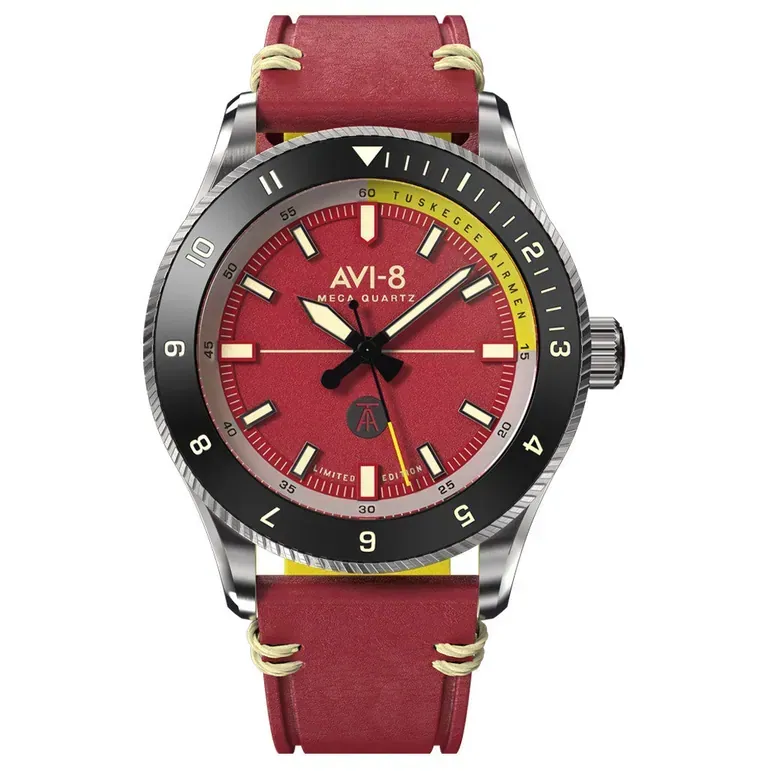 AVI-8 Tuskegee Airmen Meca-Quartz Limited Edition, Ramitelli #AV-4103-04