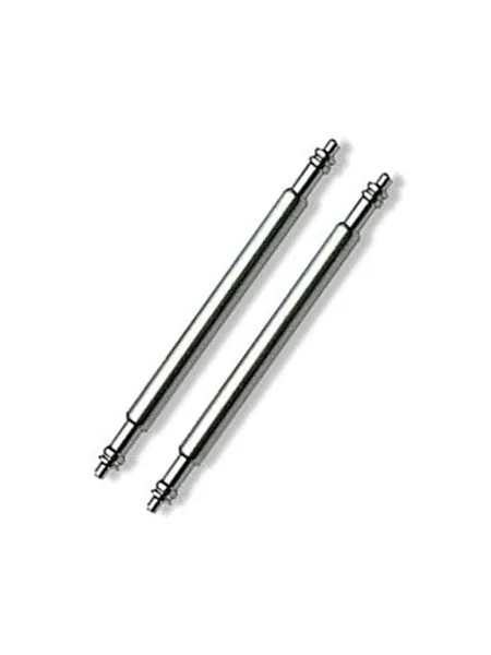 Pair of 24mm Double Flange Spring Bars for Watch Straps and Bracelets #SDF-150S-24