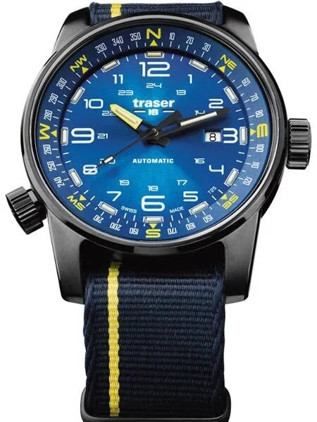 Traser P68 Pathfinder Swiss Automatic Watch with Compass, AR Sapphire Crystal #107719