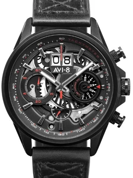 AVI-8 Hawker Harrier II Big Date Aviator Chronograph Watch #AV-4065-05