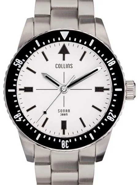 Collins SONAR Swiss Automatic, 300-M Dive Watch with 39.5mm Case and a Sapphire Crystal #CWC02