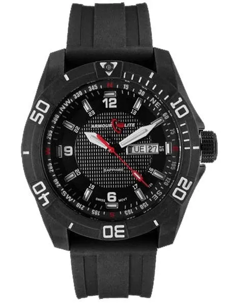 Armourlite Navigator Black Dial Watch with Tritium Illumination and Sapphire Crystal #AL1001