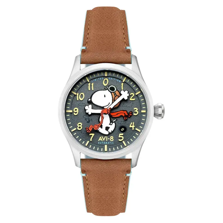 AVI-8 x Peanuts Flyboy Engineer Automatic Snoopy Flying Ace #AV-4133-03