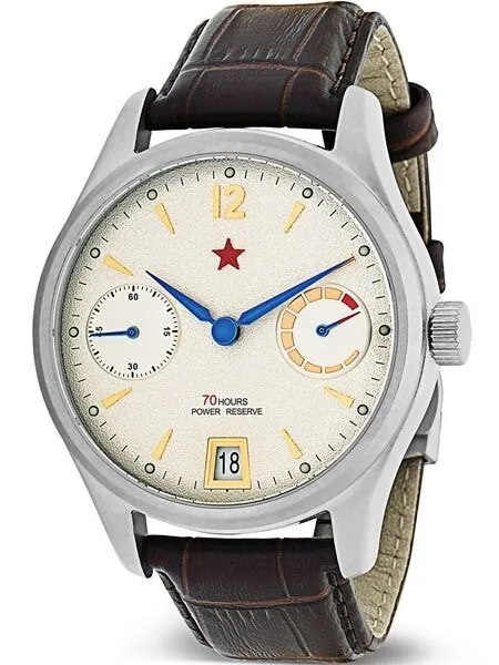 Red Star Automatic Watch with 70-Hour Power Reserve, Sapphire Crystal #7799G-C