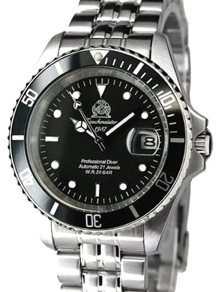 Tauchmeister Classic Automatic Dive Watch with Screw-Down Crown #T0006