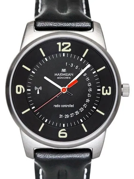 Maximilian Radio Controlled Watch with Push Button Date Display #5010-3