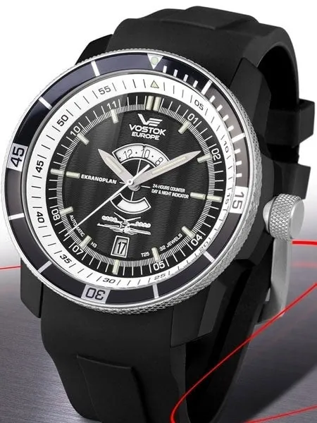 Vostok-Europe Ekranoplan Caspian Sea Monster Tritium Tube Dive Watch #5452109