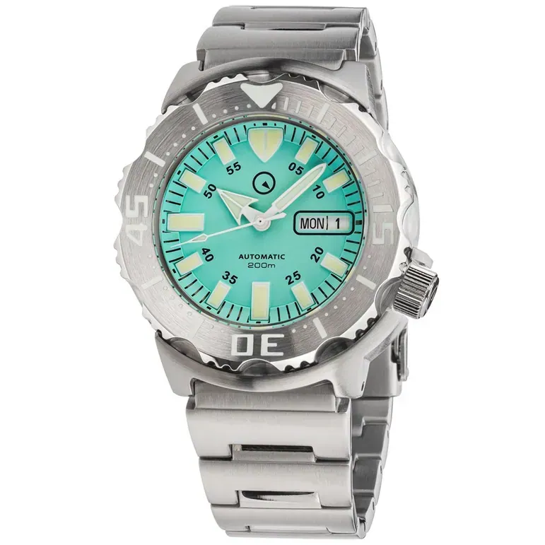 Islander Seafoam Green Dial Automatic Dive Watch with AR Double Dome Sapphire Crystal, and 120-click Bezel #ISL-96