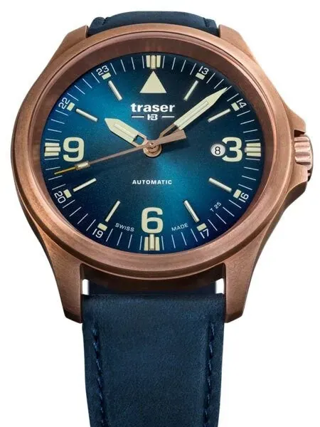 Traser P67 Officer Pro Swiss Automatic Watch with a Vintage Bronze Case, AR Sapphire Crystal #108074