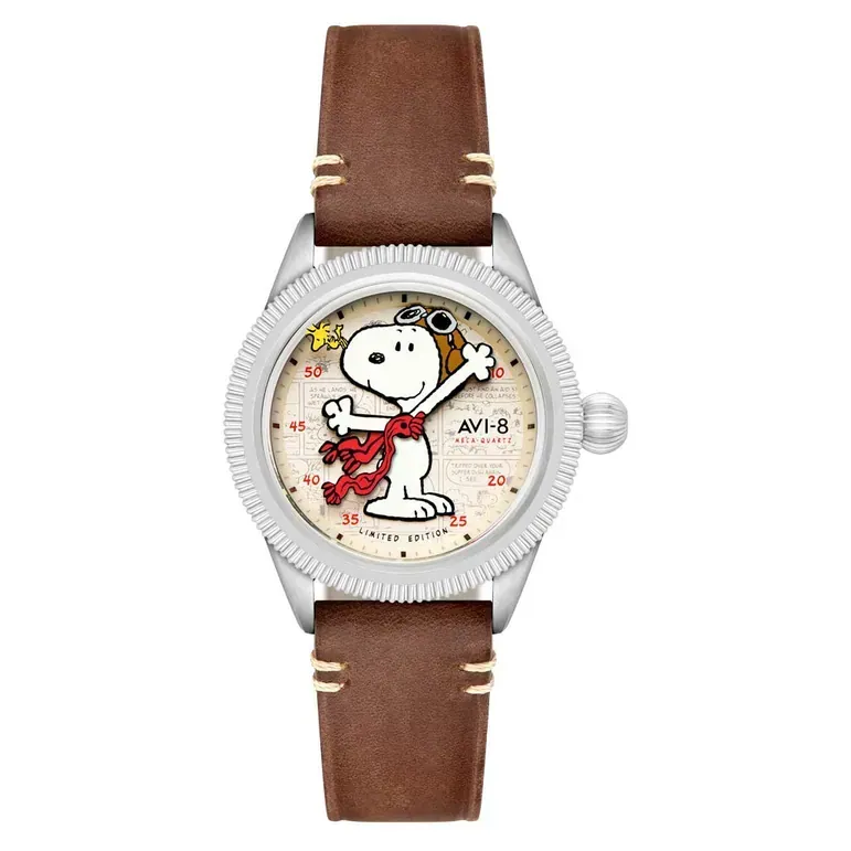 AVI-8 x Peanuts Flyboy Snoopy Flying Ace LE in Camel Brown #AV-4138-01