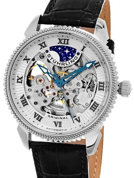 Stuhrling 40mm Special Reserve Automatic Watch with AM-PM Sub-Dial #835.01