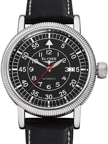 Elysee Ilos Aviator Automatic with 44mm Case and Coin-Edge Bezel #17001