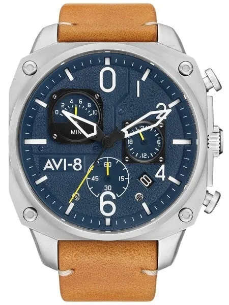 AVI-8 Hawker Hunter Retrograde Aviator Chronograph Watch #AV-4052-07