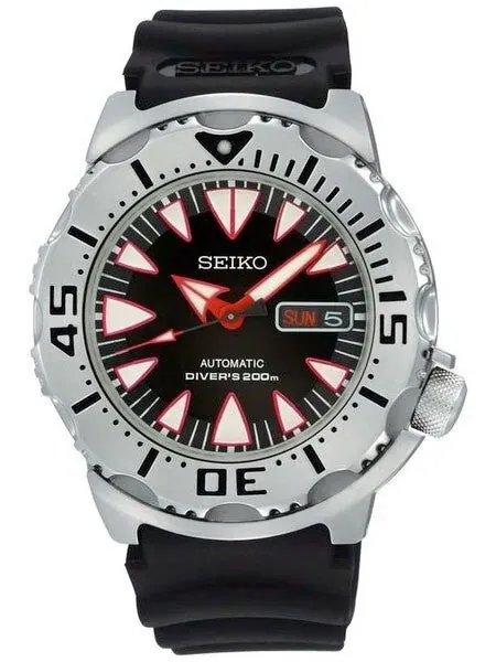 Scratch and Dent - Seiko 2nd Generation Black Monster with new 24-Jewel Automatic Movement #SRP313K1 1