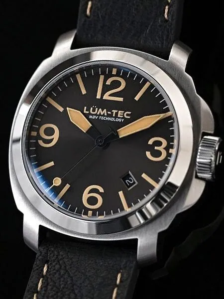 Lum-Tec 42mm M82 Swiss Automatic Watch with Double Curved AR Sapphire Crystal #M82