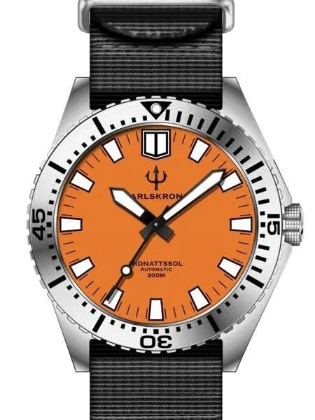 Karlskrona Midnattssol 300-Meter Automatic Dive Watch with 43mm Case #MID-OND