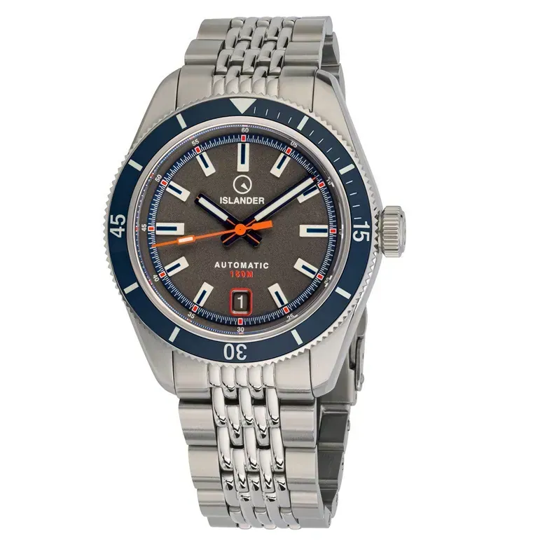 Islander Port Jefferson Skin Diver Automatic Watch with Charcoal Dial #ISL-179