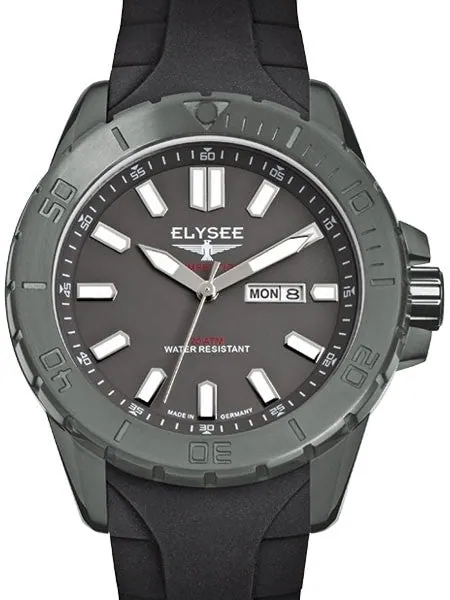 Elysee Set-Up Automatic with 48mm Grey PVD Case and Luminous Markers and Hands #13269
