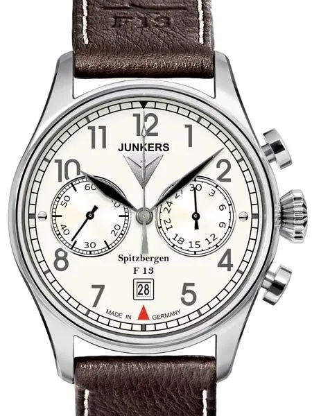 Junkers Spitzbergen F13 Mechanical Chronograph with Luminous Dial #6110-5