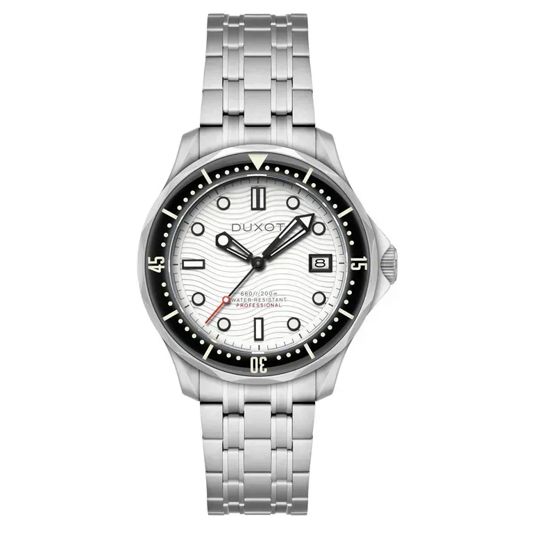 Duxot Henri Diver Automatic with Polar White Dial #DX-2060-77