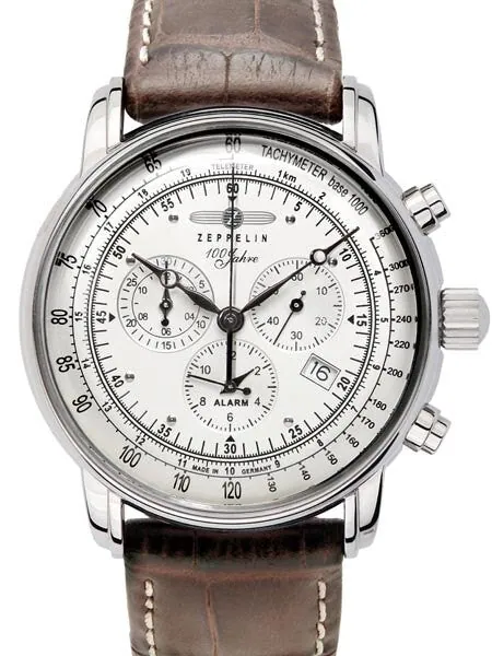 Graf Zeppelin Swiss Quartz Chronograph Watch with Alarm Function #7680-1