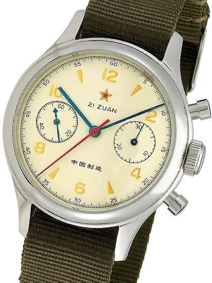 Scratch and Dent - Seagull 1963 Hand Wind Mechanical Chronograph with Sapphire Crystal #6345G-2901 21