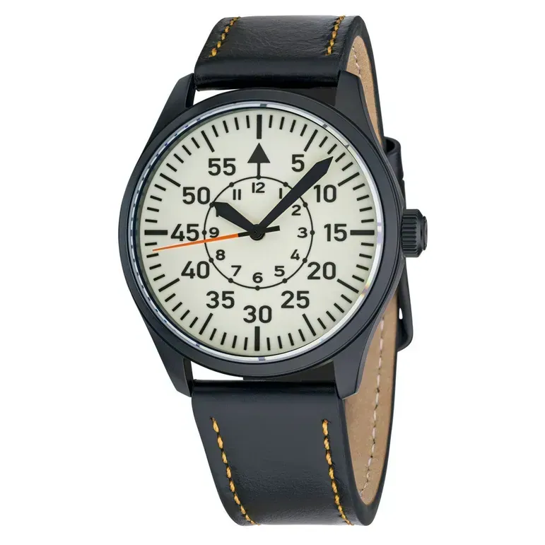 Islander DLC Aviator Automatic Watch with Full Lume B-Dial #ISL-182