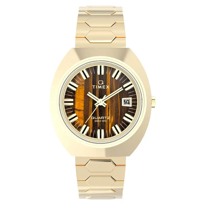 Timex® Q 1972 Time Machine Reissue 39mm Stainless Steel Bracelet Watch #TW2Y45200