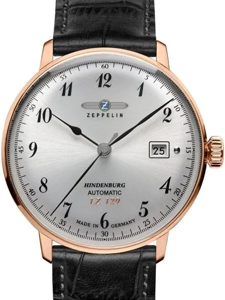 Graf Zeppelin LZ129 Hindenburg Series II Automatic Dress Watch with Rose Goldtone Case #7068-1