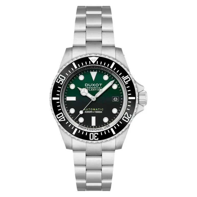 Duxot Atlantica Deep Dive Automatic Limited Edition Emerald Green Dial #DX-2066-22