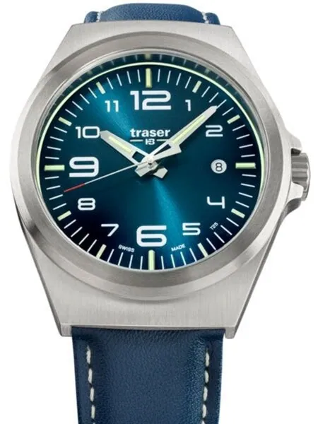 Traser P59 Essential M Blue Dial Watch w/Trigalight + SuperLuminova #108214