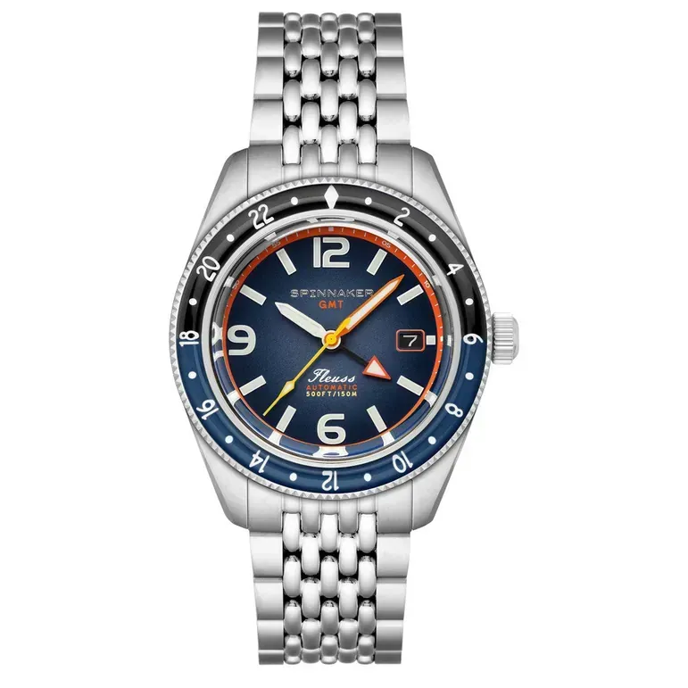 Spinnaker Fluess GMT Automatic Watch with Deep Blue Dial #SP-5120-88