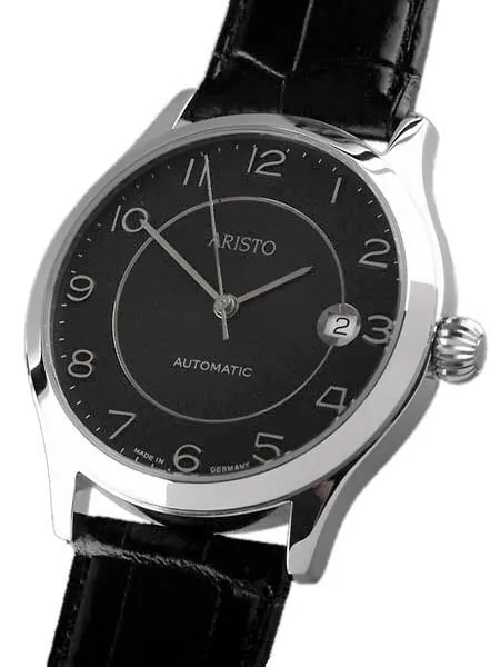 Aristo 4H53 Black Dial Swiss ETA 2824-2 Automatic Dress Watch