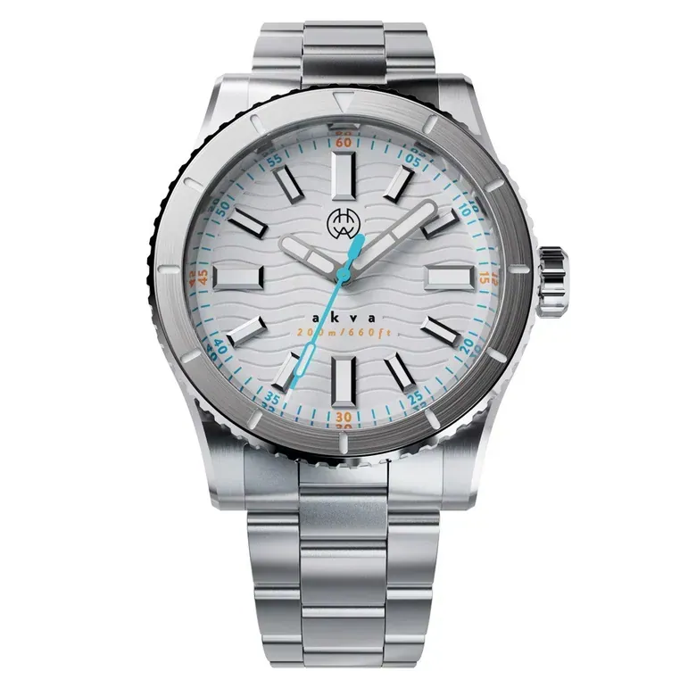 Henry Archer Akva Automatic Dive Watch with Optic White Dial #HAC-AKV-OPW-3LI