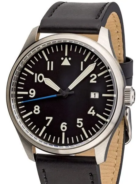 Islander Aviator Automatic Watch with Leather Strap and an Anti-Reflective Sapphire Crystal #ISL-45