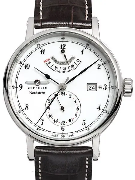 Graf Zeppelin Nordstern Automatic Watch with Power Reserve and Sapphire Crystal #7560-1