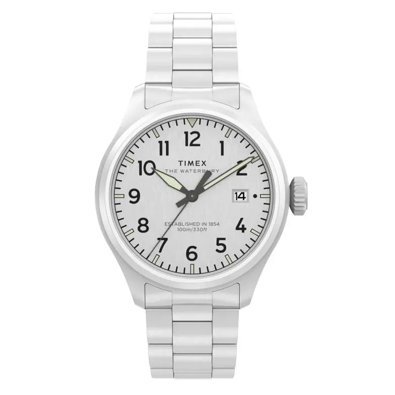 Timex Waterbury Ace 41mm Stainless Steel Bracelet Watch #TW2Y18800
