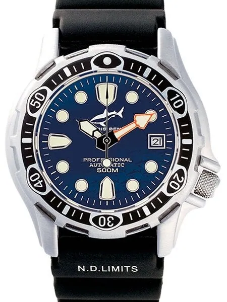 Chris Benz 500 meter Automatic Dive watch with Sapphire Crystal #CB-500-B-KBS