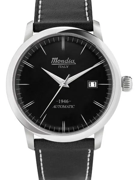 Mondia 1946 Heritage Automatic Watch with Black Dial #MI773SS-03BK-CP