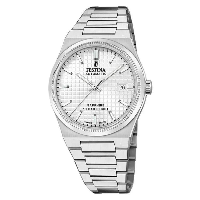 Festina Swiss Made Automatic With Silver Dial #F20028-1
