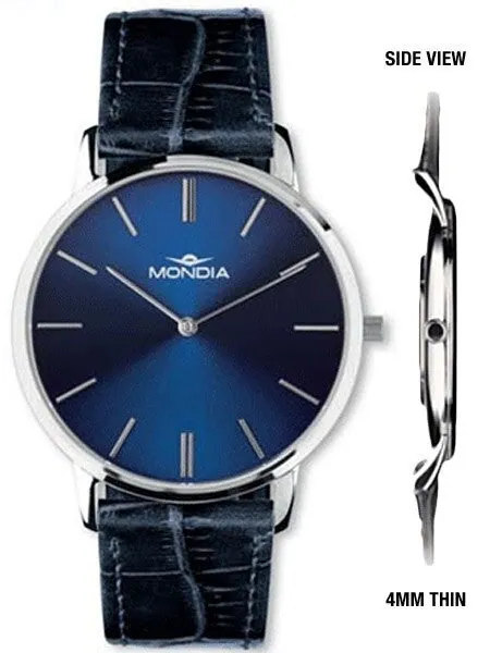 Mondia Classic Ultra-Thin Dress Watch with Sapphire Crystal #1-692-4