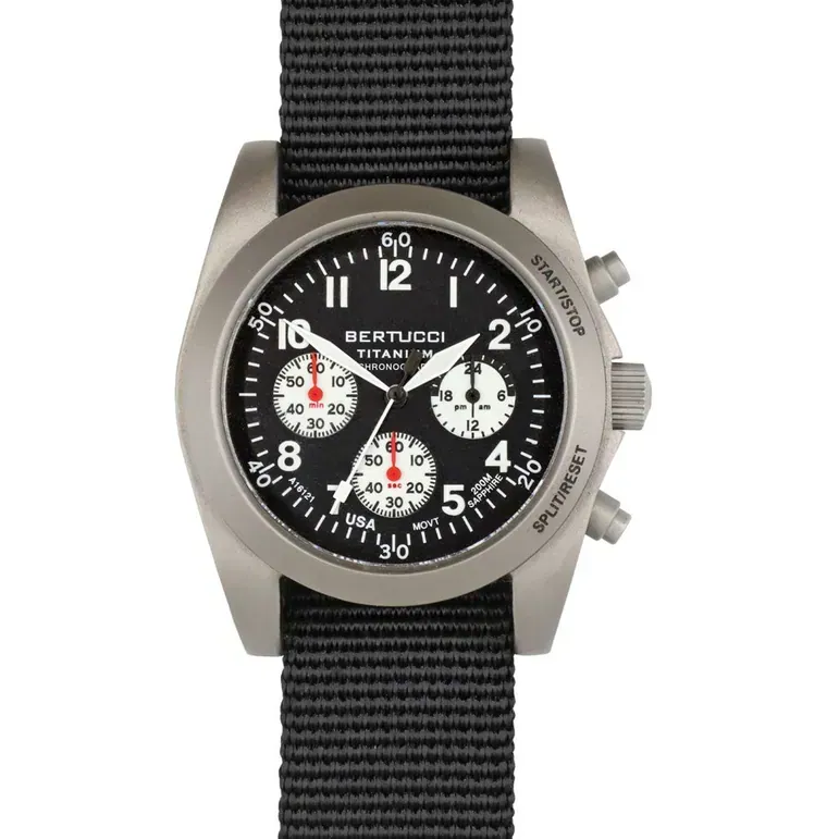 Bertucci A-11T American Field Titanium Chronograph Watch with Sapphire Crystal #13343