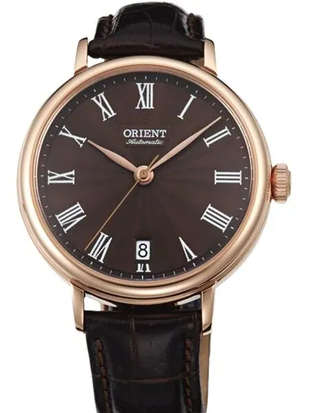 Scratch and Dent - Orient Soma Automatic Dress Watch with Maroon Dial and Rose Goldtone Case #ER2K001T