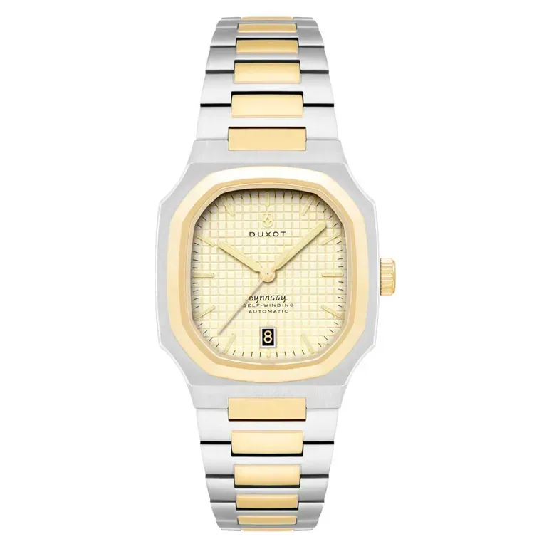 Duxot Colmar Automatic Two-Tone with Golden Dial #DX-2069-44