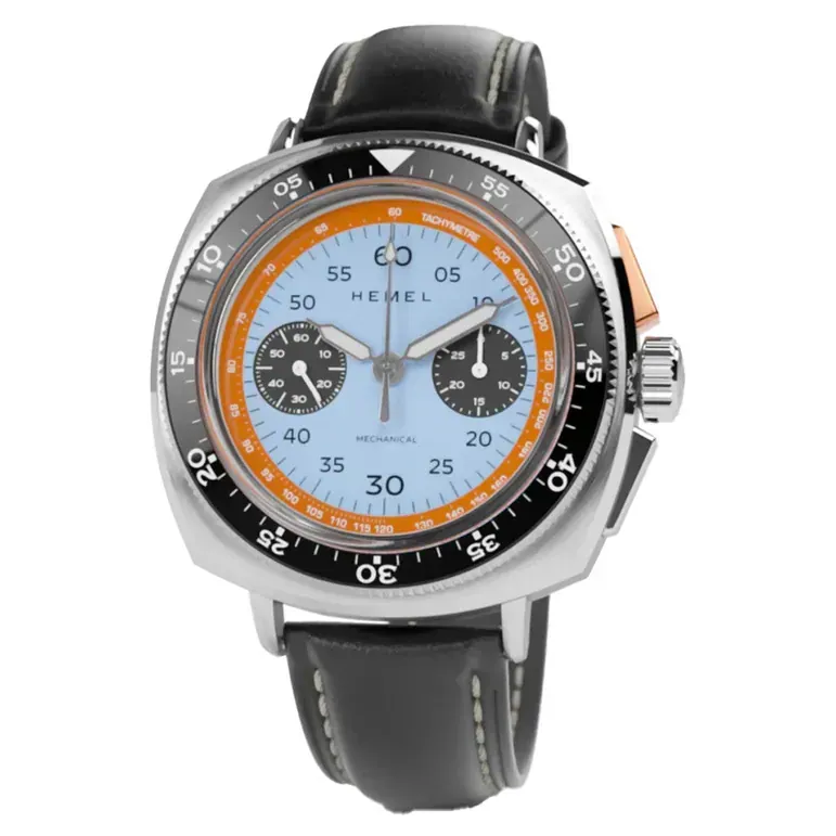 Hemel Sky Racer Mechanical Chronograph with Classic Blue Dial #HF37CBL