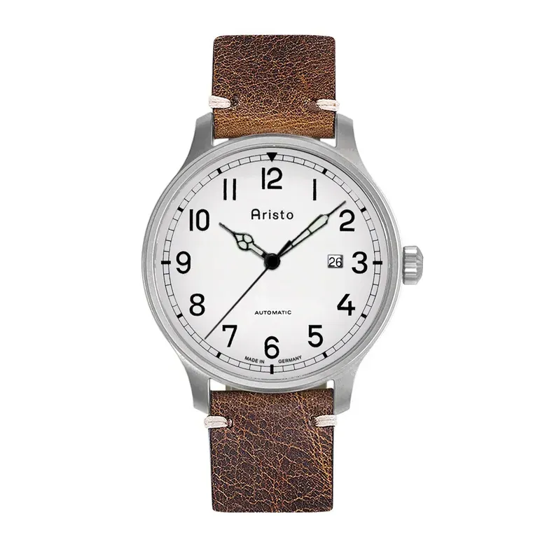 Aristo Vintage Marine Swiss Automatic Watch with Grey Dial #3H215