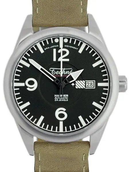 Techne Automatic 41mm Harrier Aviator Watch with Anti-Reflective Sapphire Crystal  #363.062